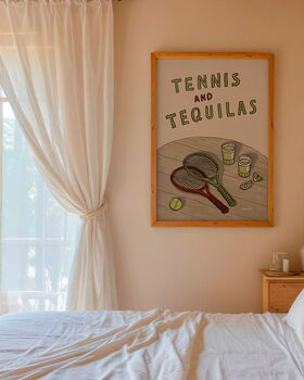 Tennis And Tequilas Print, 3 of 9
