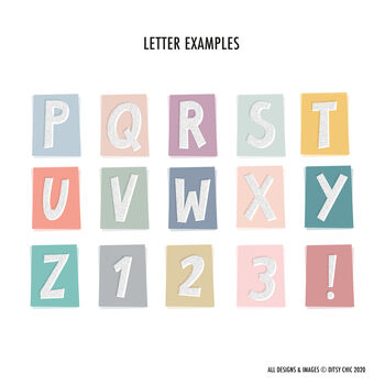 Personalised Retro Letter Name Print, 11 of 11