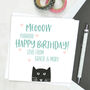 Personalised 'From The Cat' Birthday Card, thumbnail 1 of 3