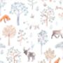 Children's Cotton Pyjama Set Woodland Snow Forest, thumbnail 4 of 8