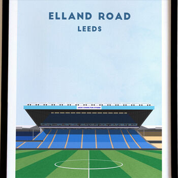 Elland Road Leeds Football Stadium Art Print Gift, 2 of 8