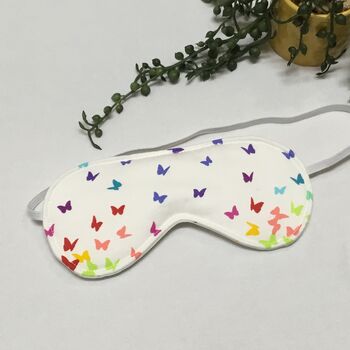 Colourful Butterflies Cotton Eye Mask Kids/Adults, 2 of 3