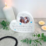 Personalised First Father's Day White Freestanding Heart, thumbnail 3 of 5