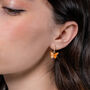 Butterfly Huggie Earrings, thumbnail 2 of 8