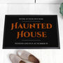 Personalised Halloween Haunted House Indoor Doormat, thumbnail 1 of 4