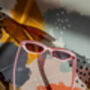 Pink Angled Polygon Thick Frame Sunglasses, thumbnail 2 of 6