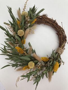 Spring Time Dried Flower Wreath, 4 of 5