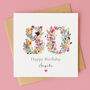 Personalised Wildflower Birthday Card — Any Age, thumbnail 9 of 12