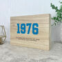 Personalised Year Milestone Giant Wooden Block For Birthday Or Anniversary Gift, thumbnail 5 of 9
