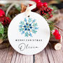 Christmas Ceramic Ornament With Custom Name, thumbnail 1 of 7