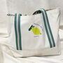 Squeeze The Day Personalised Organic Boat Bag, thumbnail 4 of 4