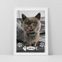 Personalised Cat Photo Print Wall Art Gift For Cat Mums And Dads, thumbnail 4 of 5