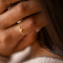 Sterling Silver Initial Stacking Ring, thumbnail 1 of 5