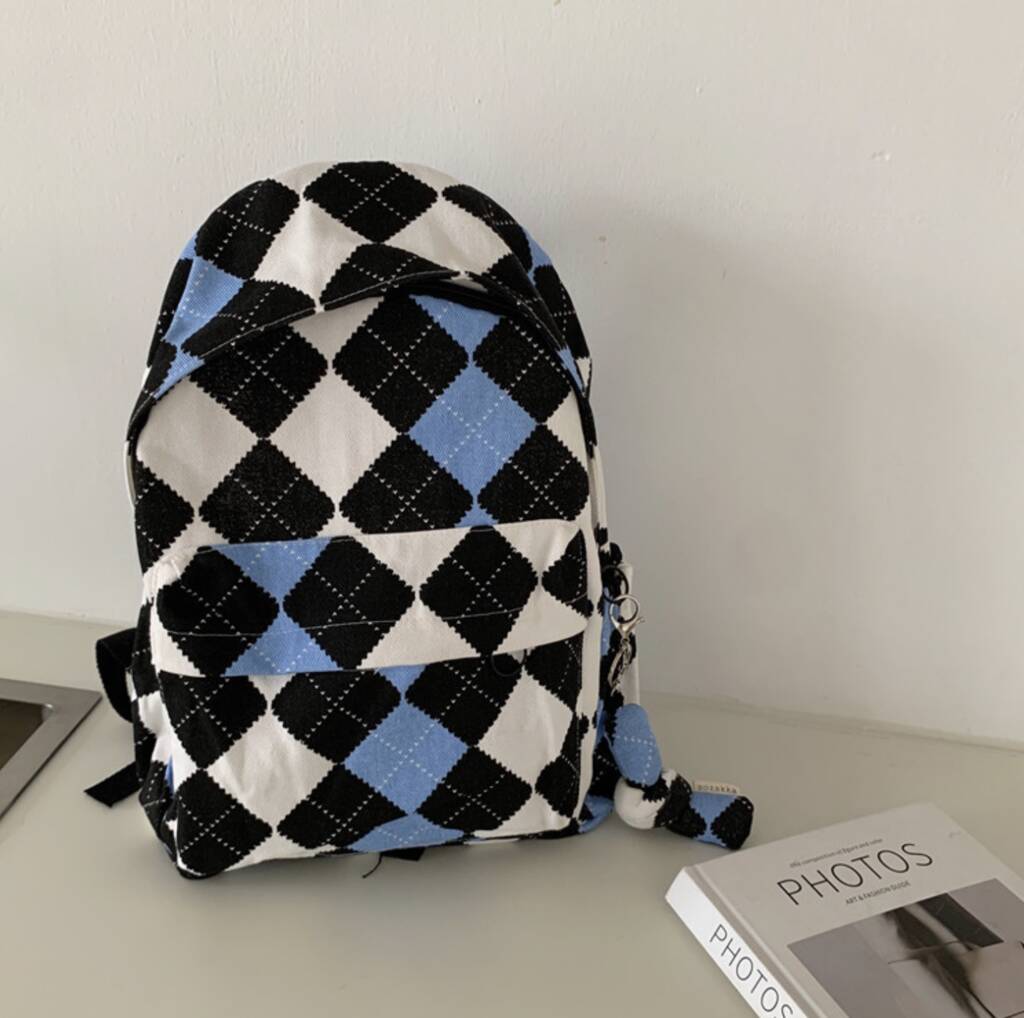 Checkered Backpack By GY Studios | notonthehighstreet.com