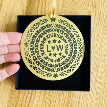 Personalised 1st Anniversary Ornament, 7 of 7