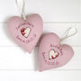 Personalised Hanging Heart Gift For Girls Christening Or 1st Holy Communion, thumbnail 8 of 11