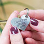 Nana Gift From Grandchild Pocket Heart Keyring, thumbnail 6 of 12