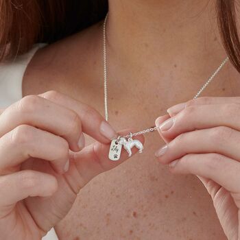 Labradoodle Personalised Silver Necklace, 2 of 9