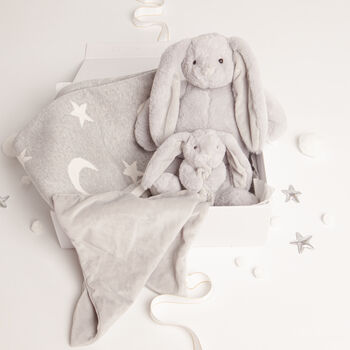 Bunny Toy, Blanket And Comforter Baby Gift Set, 3 of 3