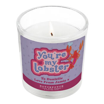 Personalised You're My Lobster Candle, 4 of 4