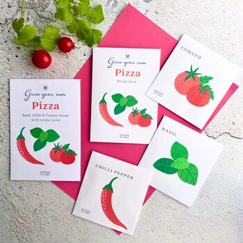 Mens Gardening Gloves And Grow Your Own Pizza Gardening Gift, 5 of 8