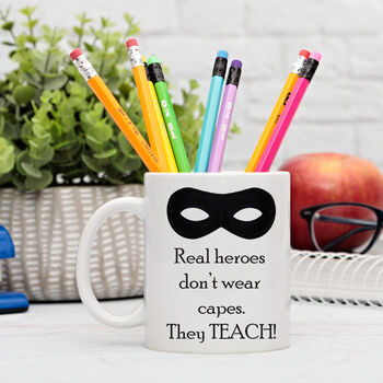 Real Heroes Teach Thank You Teacher Mug, 4 of 5
