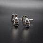 Grenade Cufflinks Silver Statement Gift For Men Bold And Cool Design, thumbnail 4 of 6