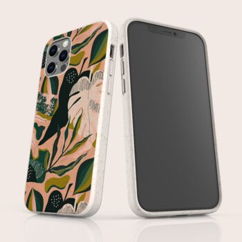 Pink Tropical Biodegradable Phone Case, 3 of 9