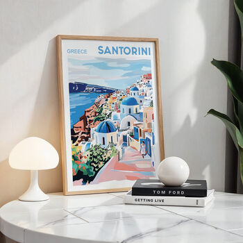 Santorini Tavel Inspired Poster, 8 of 9