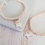 Silver And Rose Gold Sweetie Slider Star Bracelet, thumbnail 3 of 9
