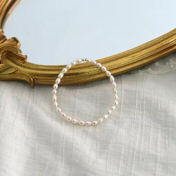 Sasha Ivory Silver Pearl Ball Charm Gift Bracelet, 3 of 5