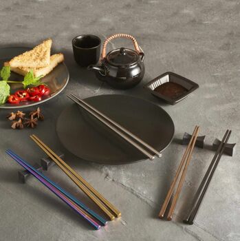 Personalised Rainbow Stainless Steel Chopsticks, 2 of 7