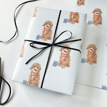 Cockapoo Father's Day Wrapping Paper, 2 of 4