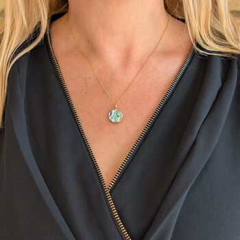 The Circle Abalone Shell Necklace, 2 of 8
