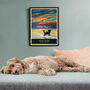 Cockapoo Limited Edition Beach Sunset Gift Print, thumbnail 2 of 12