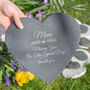 Personalised Memorial Slate Heart, thumbnail 1 of 4