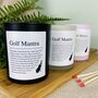 Funny Personalised Golf Positive Affirmation Candle, thumbnail 1 of 11