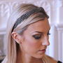 Spotty Guinea Fowl Feather Hair Band, thumbnail 1 of 10