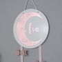 Girls Personalised Moon And Star Hair Bow Holder, thumbnail 2 of 7