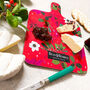 Christmas Poinsettia Mini Melamine Drinks Cheese Board, thumbnail 8 of 10