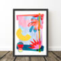 Colourful Abstract Leaf Print Set, thumbnail 8 of 11