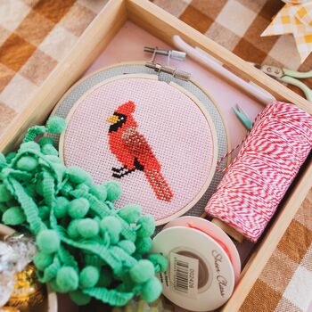 Cardinal Cross Stitch Kit, 3 of 6