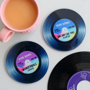 Personalised 'Our Song' Coaster, 2 of 6