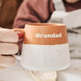 Engraved Colour Dipped Stoneware Mug For Him, thumbnail 2 of 5