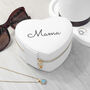 Personalised White Heart Jewellery Case, thumbnail 4 of 7