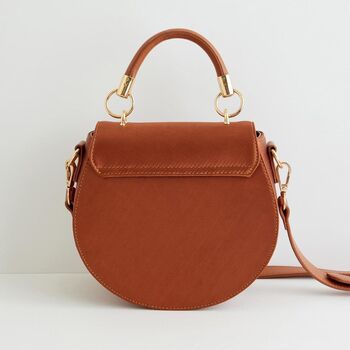 Sleepy Fawn Embroidered Satin Saddle Bag, 3 of 8