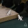 Sterling Silver Tiger Stud Earrings, thumbnail 3 of 12