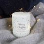 Personalised 'Merry Christmas' Snowflake Pattern Candle, thumbnail 7 of 7