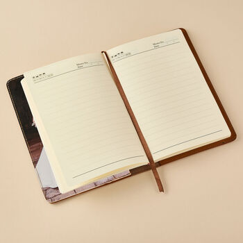 Personalised A5 Leather Journal With Hidden Photo, 5 of 7
