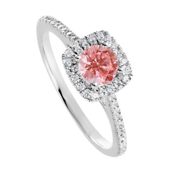 Created Brilliance Cynthia Pink Lab Grown Diamond Ring, 2 of 6